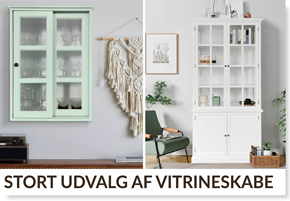 Vitrineskabe - Kæmpe Udvalg